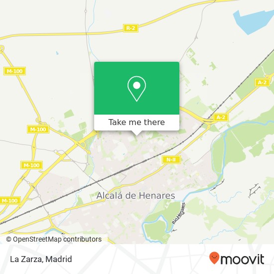 La Zarza map