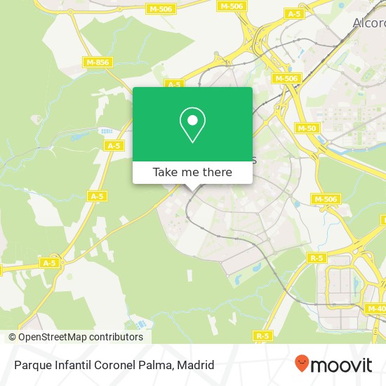 mapa Parque Infantil Coronel Palma