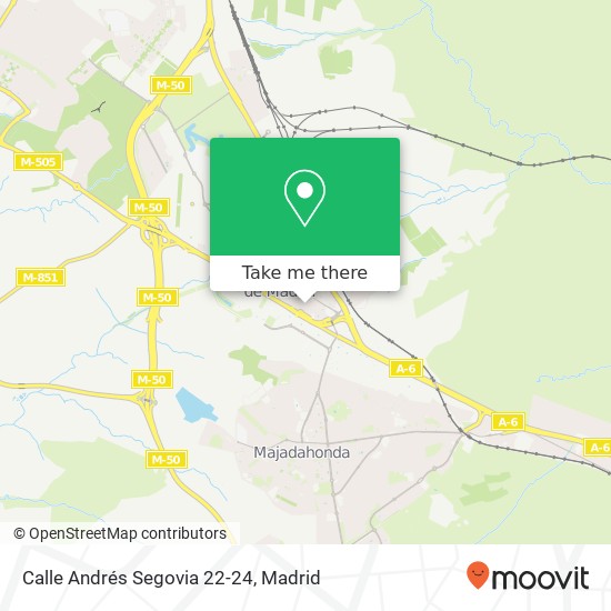 mapa Calle Andrés Segovia 22-24