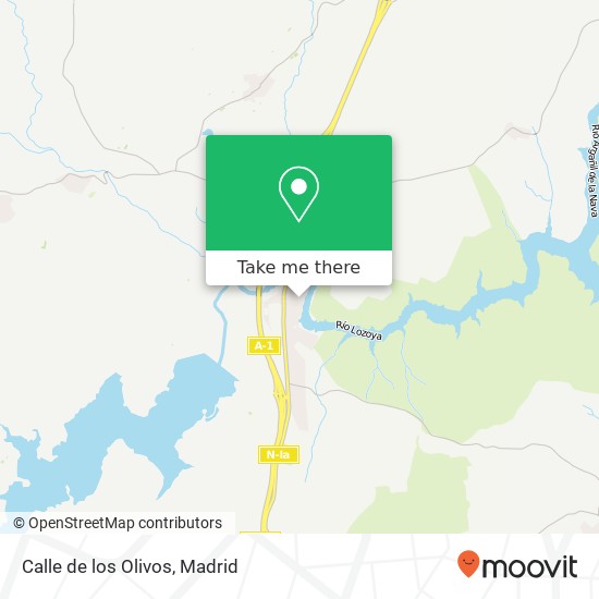 Calle de los Olivos map