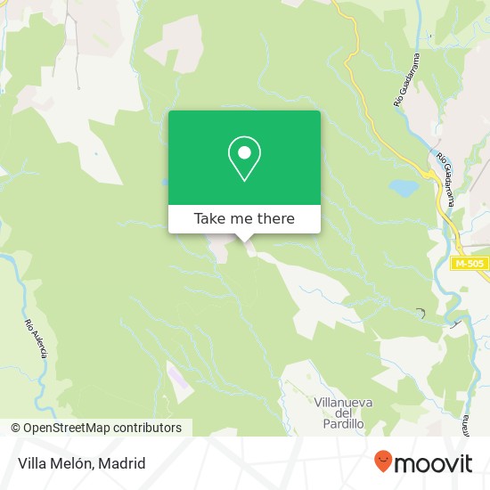 Villa Melón map