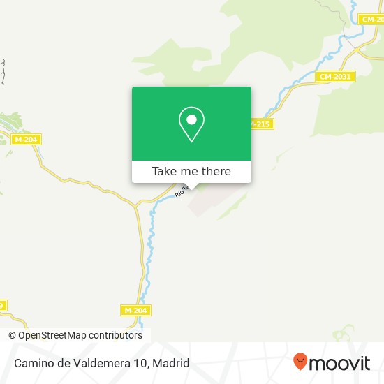 Camino de Valdemera 10 map