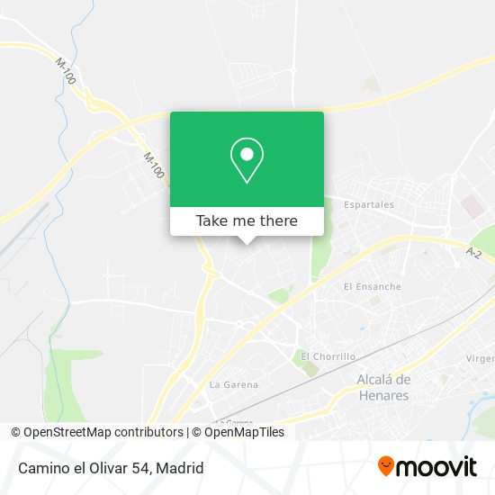 mapa Camino el Olivar 54