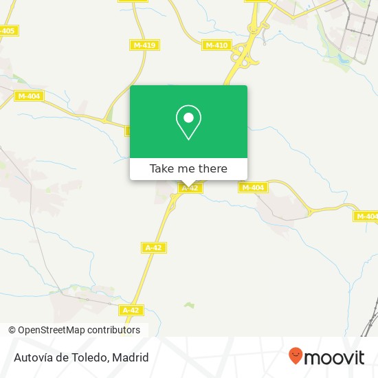 Autovía de Toledo map