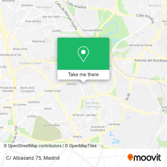 C/ Albasanz 75 map
