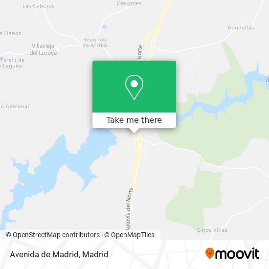 mapa Avenida de Madrid