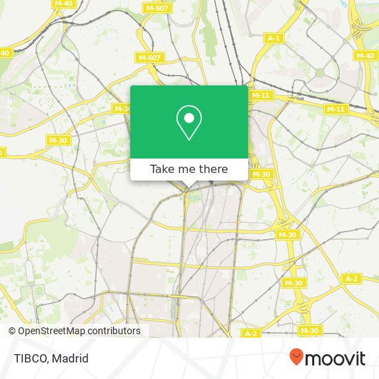 mapa TIBCO