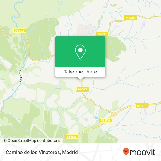 Camino de los Vinateros map