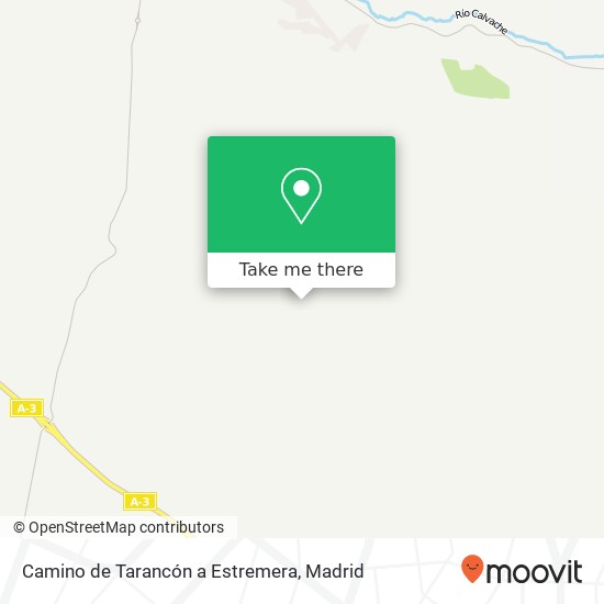 Camino de Tarancón a Estremera map