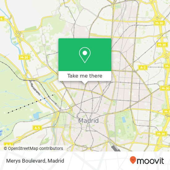 mapa Merys Boulevard