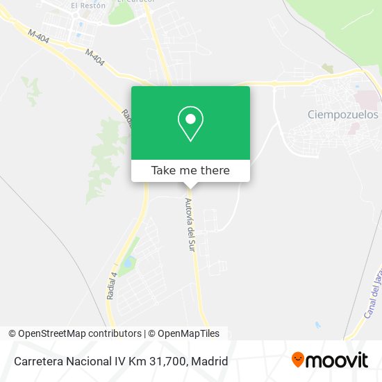 Carretera Nacional IV Km 31,700 map