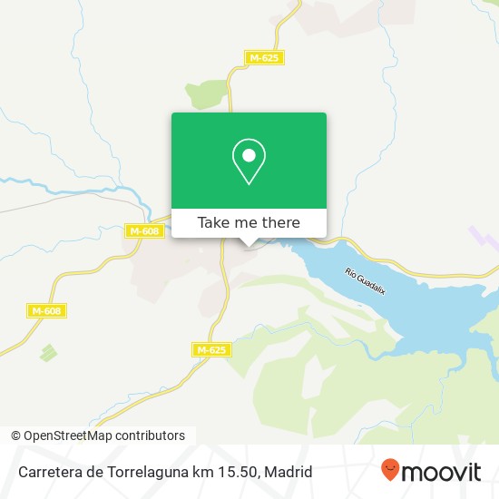 mapa Carretera de Torrelaguna km 15.50