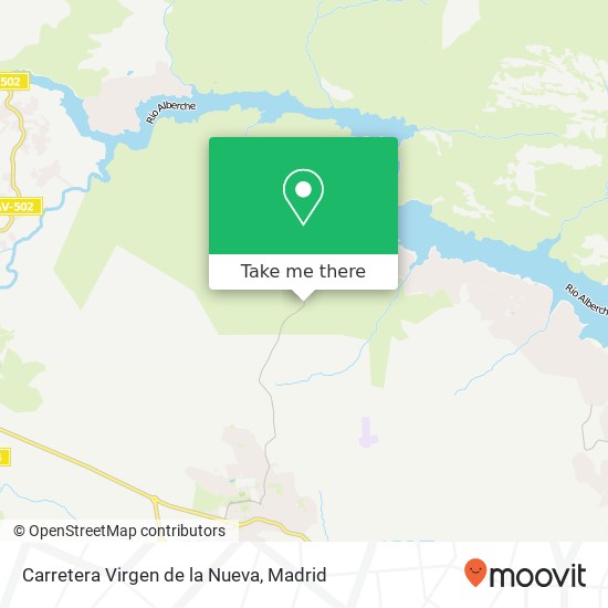 mapa Carretera Virgen de la Nueva