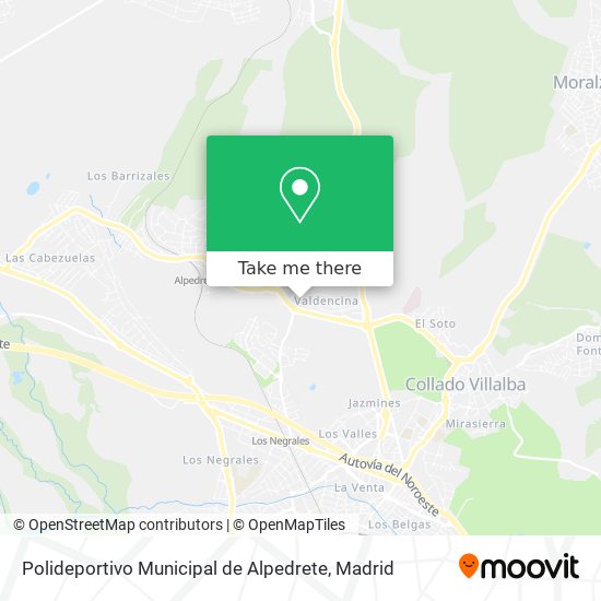 Polideportivo Municipal de Alpedrete map