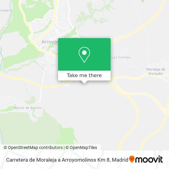 Carretera de Moraleja a Arroyomolinos Km 8 map