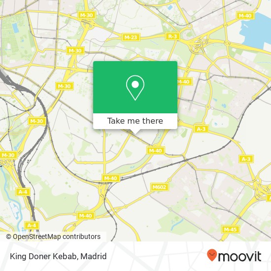 King Doner Kebab map