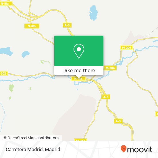 Carretera Madrid map