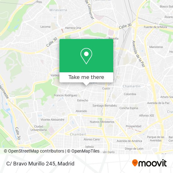 mapa C/ Bravo Murillo 245