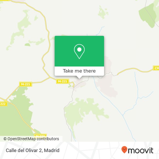 mapa Calle del Olivar 2