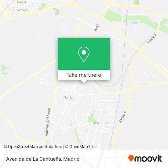 mapa Avenida de La Cantueña