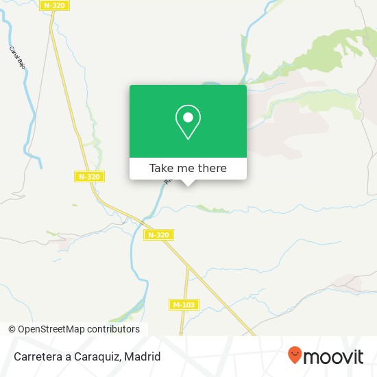 mapa Carretera a Caraquiz