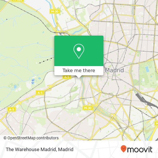 The Warehouse Madrid map