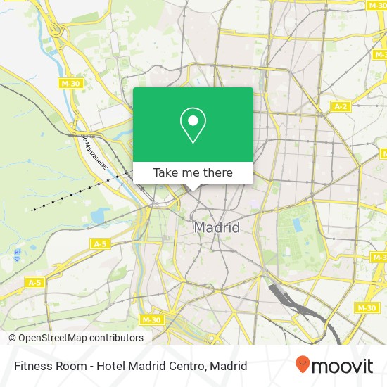 Fitness Room - Hotel Madrid Centro map