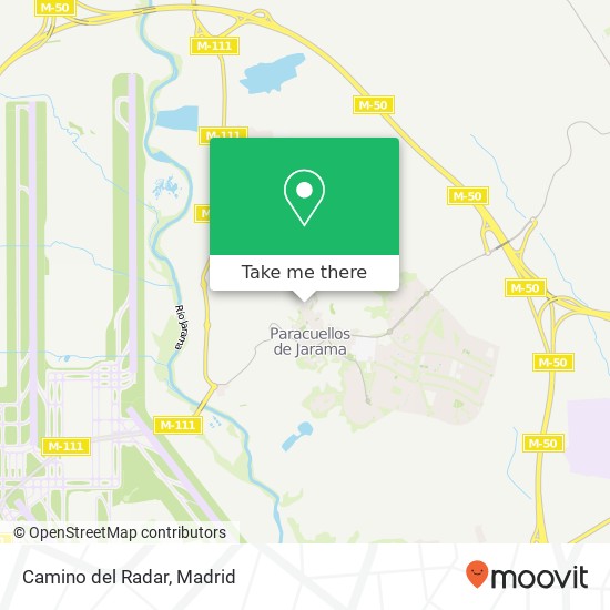 Camino del Radar map