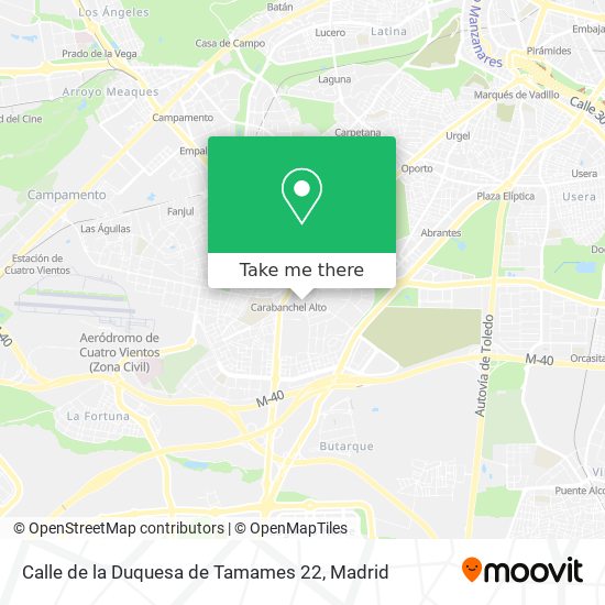 Calle de la Duquesa de Tamames 22 map