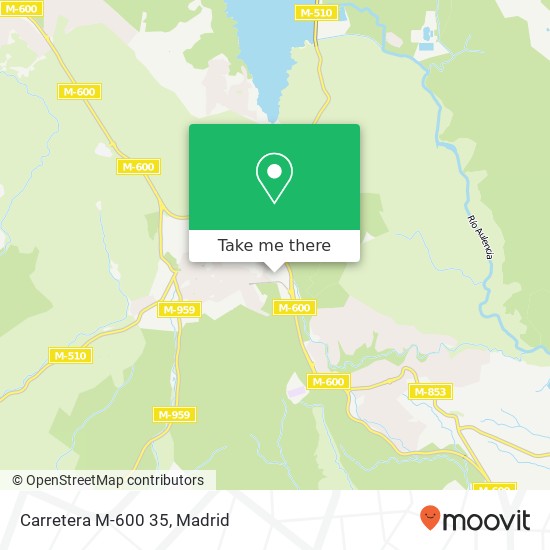 Carretera M-600 35 map