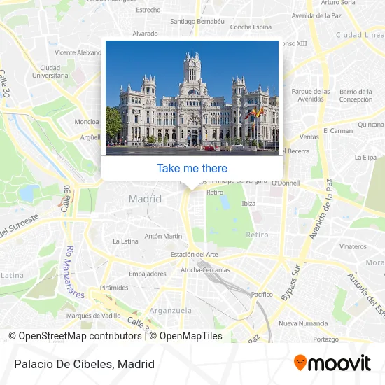 Palacio De Cibeles map