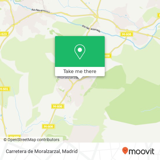 mapa Carretera de Moralzarzal