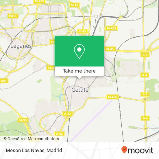 Mesón Las Navas map