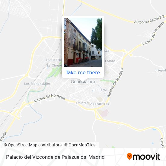 Palacio del Vizconde de Palazuelos map