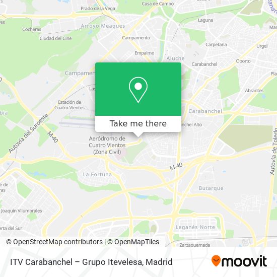 ITV Carabanchel – Grupo Itevelesa map