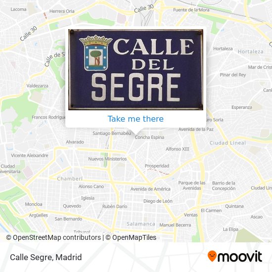 Calle Segre map