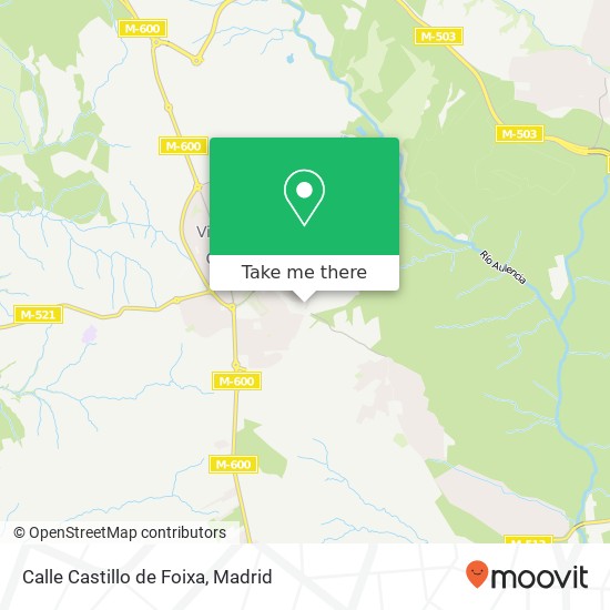 mapa Calle Castillo de Foixa