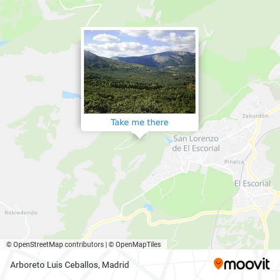 Arboreto Luis Ceballos map