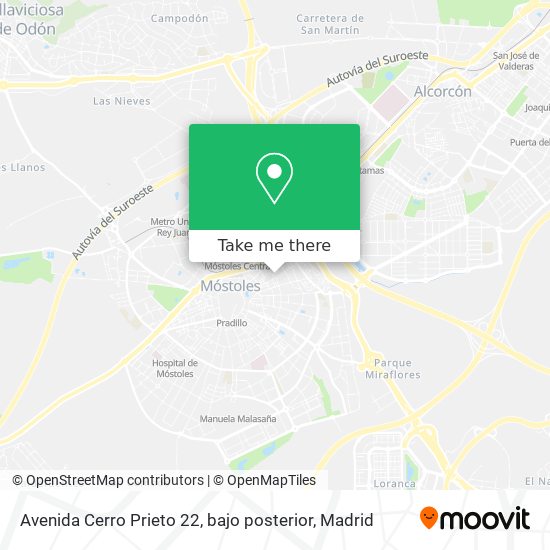 Avenida Cerro Prieto 22, bajo posterior map