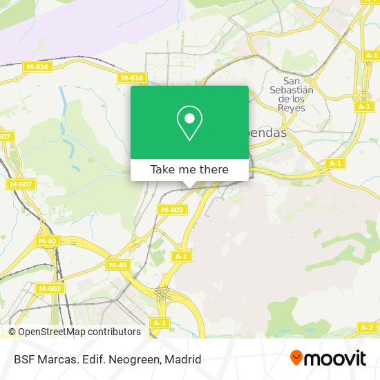 BSF Marcas. Edif. Neogreen map
