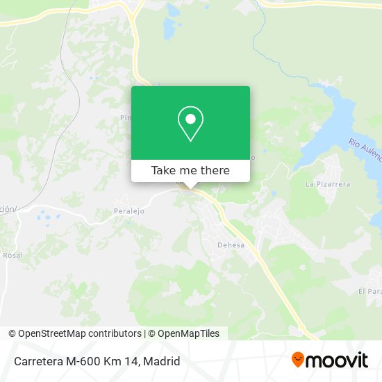 Carretera M-600 Km 14 map