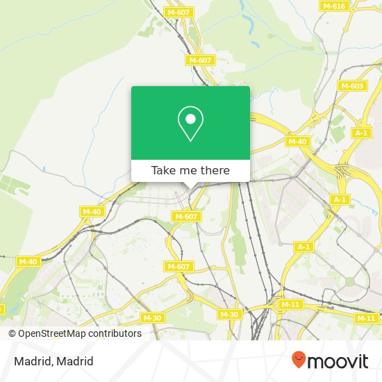 Madrid map