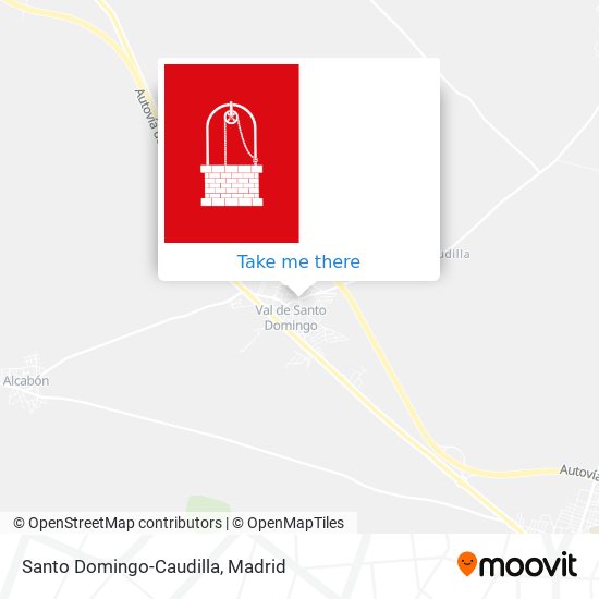 Santo Domingo-Caudilla map