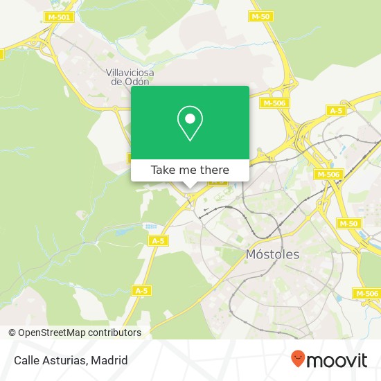 Calle Asturias map