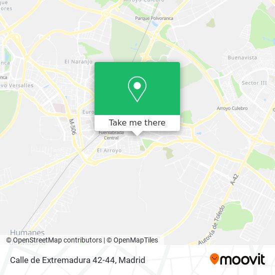 Calle de Extremadura 42-44 map