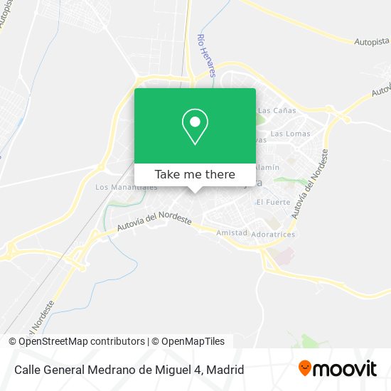 mapa Calle General Medrano de Miguel 4
