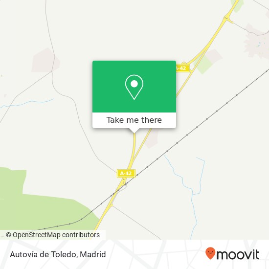 mapa Autovía de Toledo