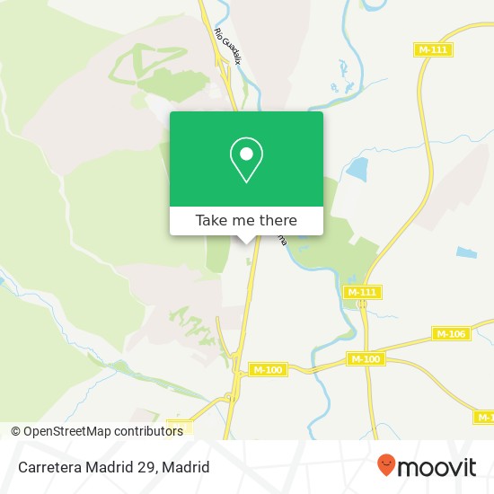 mapa Carretera Madrid 29
