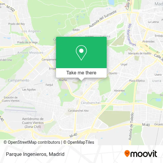 Parque Ingenieros map