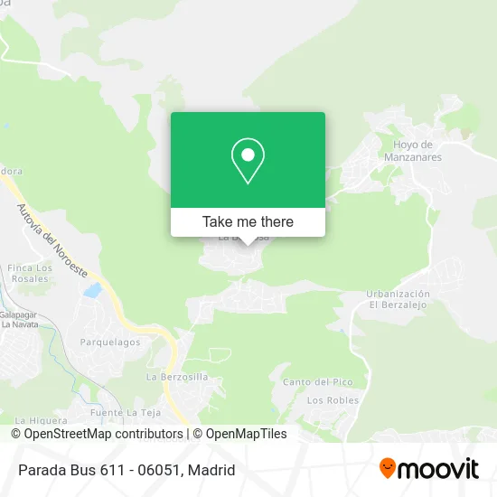 Parada Bus 611 - 06051 map